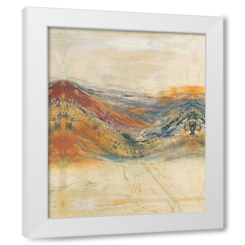 Entwine I White Modern Wood Framed Art Print by Jasper, Sisa