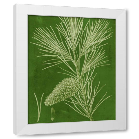 Modern Pine V White Modern Wood Framed Art Print by Vision Studio