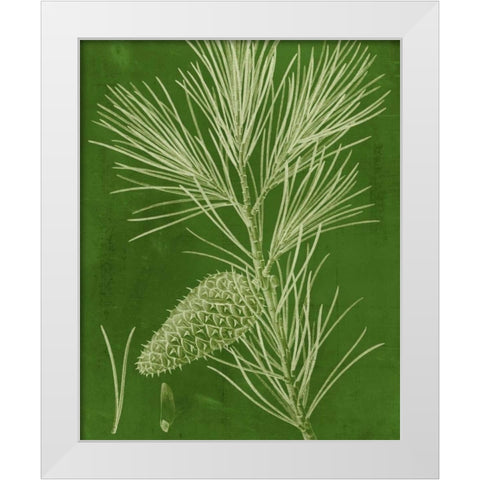 Modern Pine V White Modern Wood Framed Art Print by Vision Studio