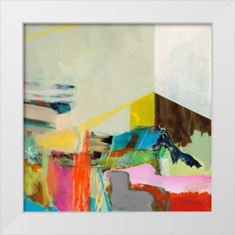 Jazz Hands II White Modern Wood Framed Art Print by Fuchs, Jodi