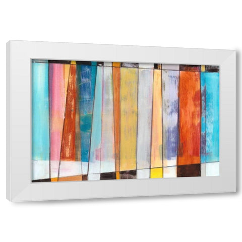Rhythm and Hues II White Modern Wood Framed Art Print by Fuchs, Jodi