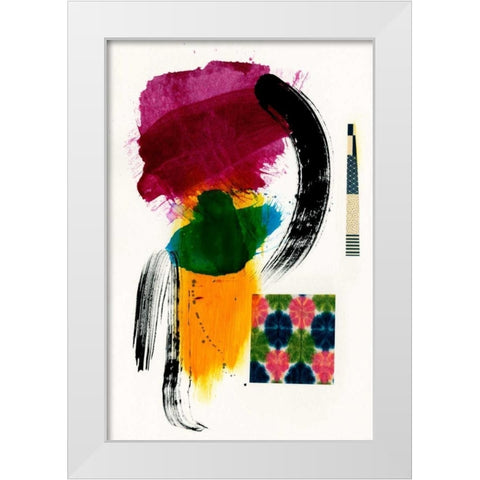 Haiku II White Modern Wood Framed Art Print by Fuchs, Jodi