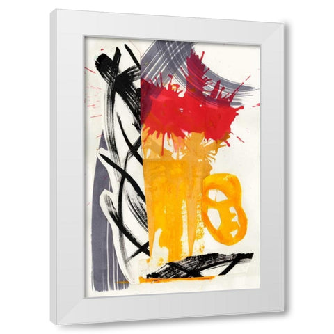Haiku III White Modern Wood Framed Art Print by Fuchs, Jodi