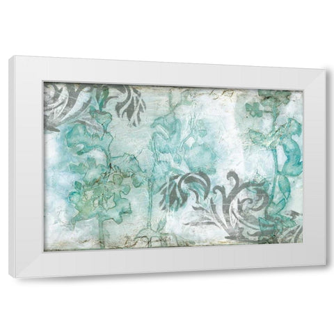 Non-Embellished Flower Spray III White Modern Wood Framed Art Print by Goldberger, Jennifer