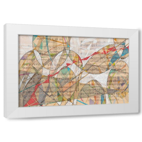 Dont Fence Me In White Modern Wood Framed Art Print by Galapon, Nikki