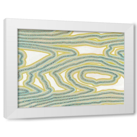 River Trail White Modern Wood Framed Art Print by Galapon, Nikki