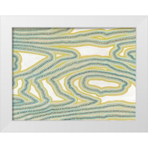 River Trail White Modern Wood Framed Art Print by Galapon, Nikki