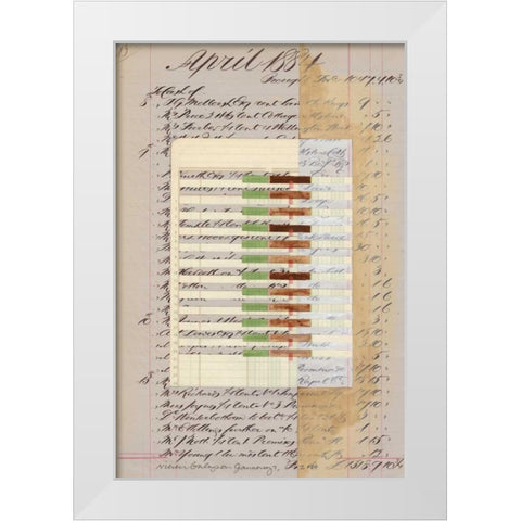 Journal Sketches XII White Modern Wood Framed Art Print by Galapon, Nikki