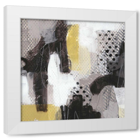 Tonal Gesture I White Modern Wood Framed Art Print by Vess, June Erica