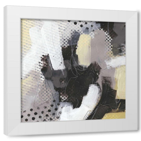 Tonal Gesture III White Modern Wood Framed Art Print by Vess, June Erica