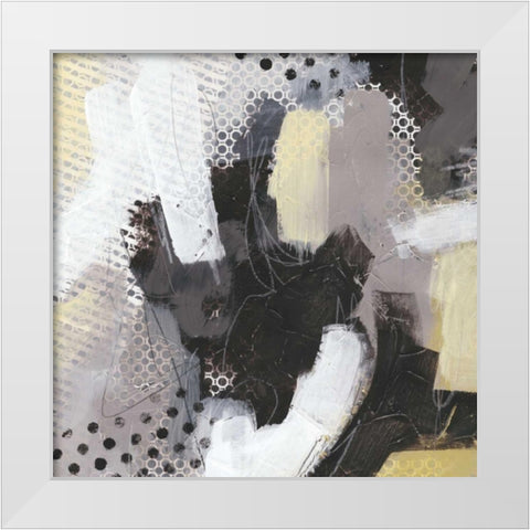 Tonal Gesture III White Modern Wood Framed Art Print by Vess, June Erica