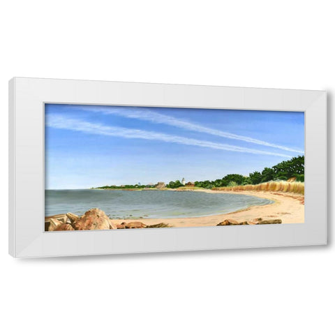 Contrails I White Modern Wood Framed Art Print by Miller, Dianne