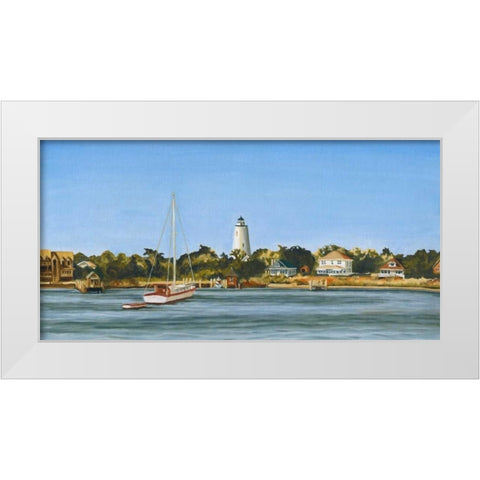 Harbor Coast White Modern Wood Framed Art Print by Miller, Dianne