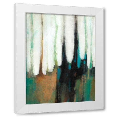 Falling Colors I White Modern Wood Framed Art Print by OToole, Tim