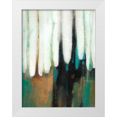 Falling Colors I White Modern Wood Framed Art Print by OToole, Tim