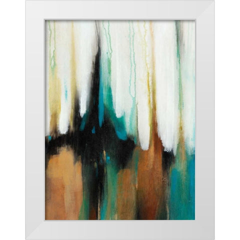 Falling Colors II White Modern Wood Framed Art Print by OToole, Tim