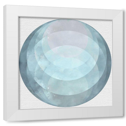 Day Circles White Modern Wood Framed Art Print by McCavitt, Naomi