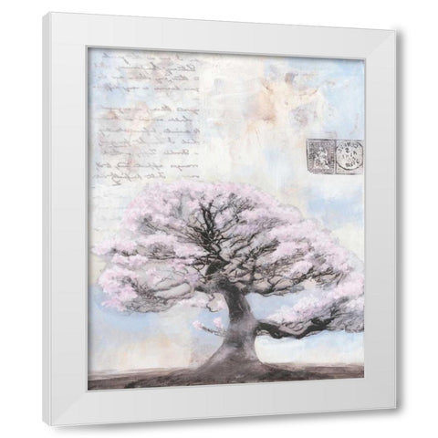 Springtime Memories I White Modern Wood Framed Art Print by McCavitt, Naomi