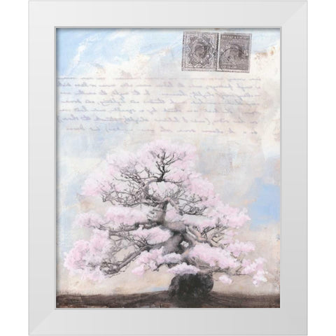 Springtime Memories II White Modern Wood Framed Art Print by McCavitt, Naomi