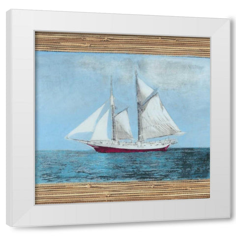 Seagrass Nautical II White Modern Wood Framed Art Print by McCavitt, Naomi