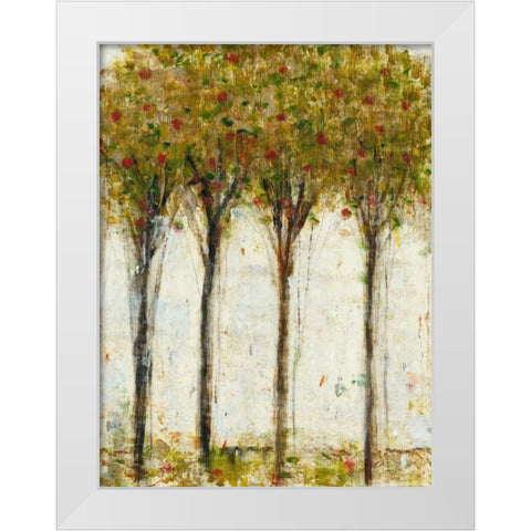 Apple Orchard I White Modern Wood Framed Art Print by OToole, Tim