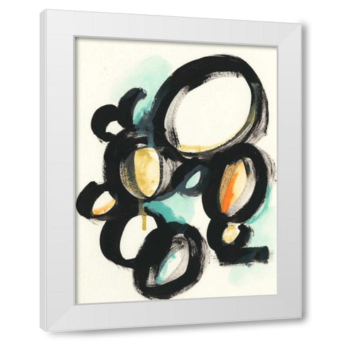 Cellular Structure IV White Modern Wood Framed Art Print by Vess, June Erica