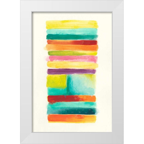 Layer Cake II White Modern Wood Framed Art Print by Vess, June Erica