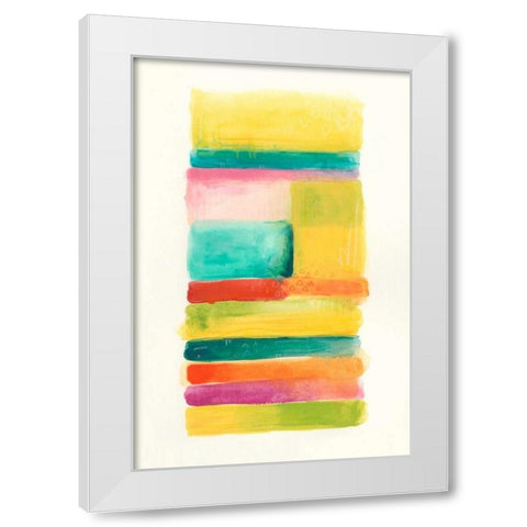 Layer Cake IV White Modern Wood Framed Art Print by Vess, June Erica