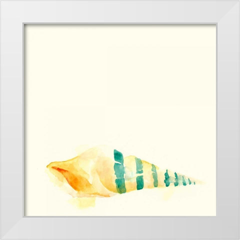 Tidal Impressions II White Modern Wood Framed Art Print by Vess, June Erica