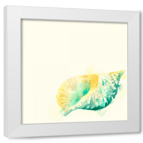 Tidal Impressions V White Modern Wood Framed Art Print by Vess, June Erica