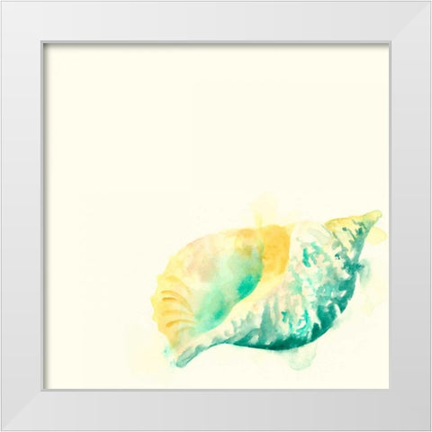 Tidal Impressions V White Modern Wood Framed Art Print by Vess, June Erica