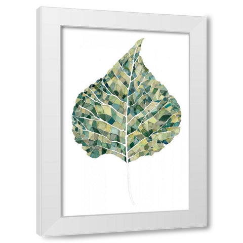 Verdant Details I White Modern Wood Framed Art Print by Popp, Grace