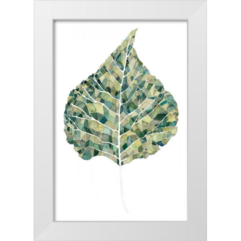 Verdant Details I White Modern Wood Framed Art Print by Popp, Grace