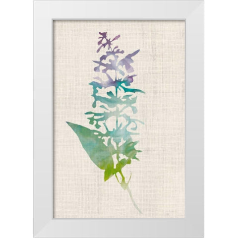 Watercolor Plants I White Modern Wood Framed Art Print by McCavitt, Naomi