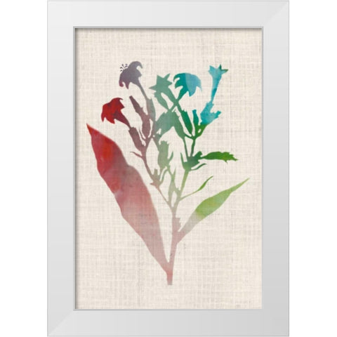 Watercolor Plants II White Modern Wood Framed Art Print by McCavitt, Naomi