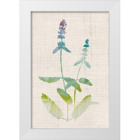 Watercolor Plants IV White Modern Wood Framed Art Print by McCavitt, Naomi