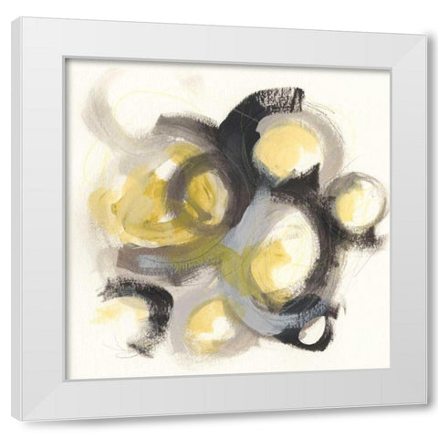 Neutron I White Modern Wood Framed Art Print by Vess, June Erica