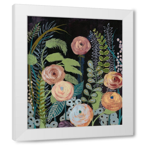 Diverging Blooms II White Modern Wood Framed Art Print by Popp, Grace