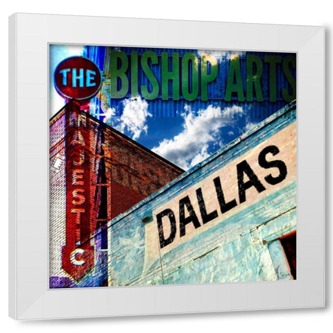 Bishop Art - Dallas White Modern Wood Framed Art Print by Jasper, Sisa