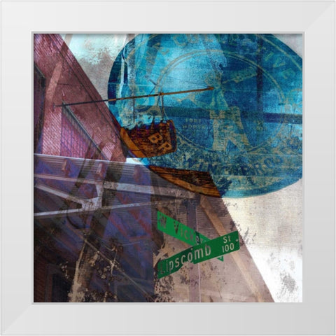 Vickery Bars - Ft. Worth White Modern Wood Framed Art Print by Jasper, Sisa