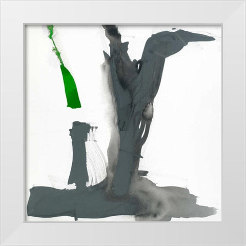 Minimal VI White Modern Wood Framed Art Print by Jasper, Sisa