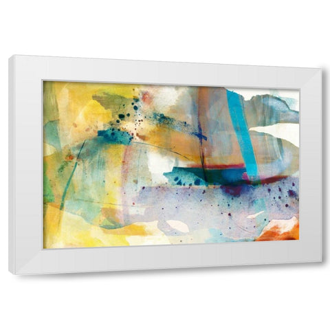 Deviation I White Modern Wood Framed Art Print by Jasper, Sisa