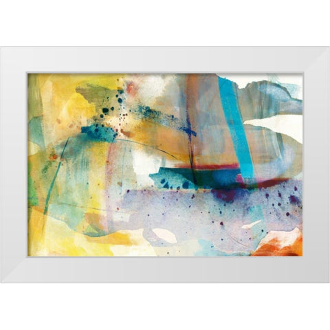 Deviation I White Modern Wood Framed Art Print by Jasper, Sisa