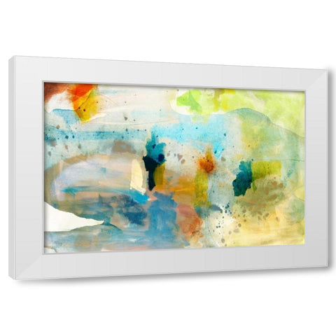 Deviation II White Modern Wood Framed Art Print by Jasper, Sisa
