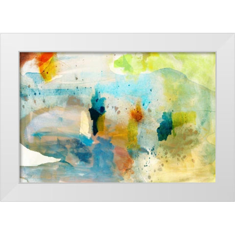 Deviation II White Modern Wood Framed Art Print by Jasper, Sisa