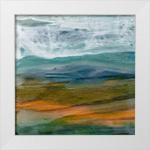 Misty Mountain I White Modern Wood Framed Art Print by Ludwig, Alicia