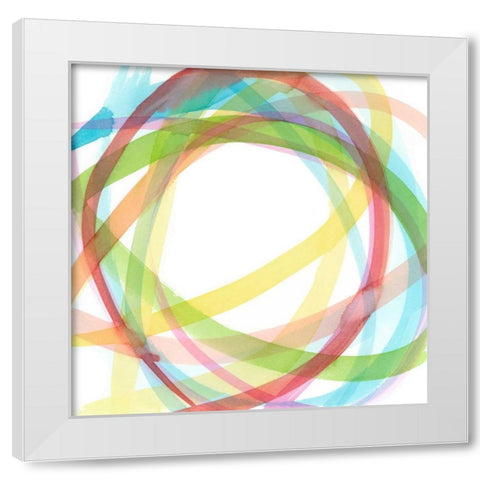 Full Color II White Modern Wood Framed Art Print by Meagher, Megan