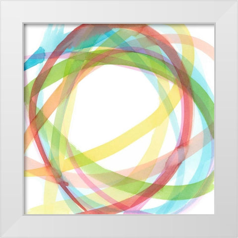 Full Color II White Modern Wood Framed Art Print by Meagher, Megan