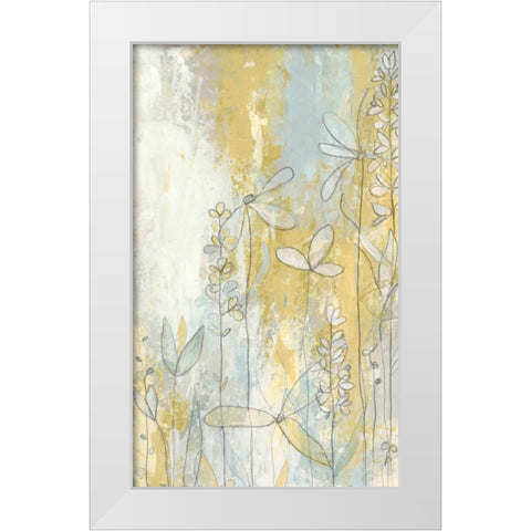 Meadow Fresco II White Modern Wood Framed Art Print by Vess, June Erica