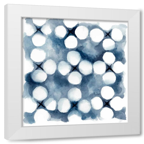 Indigo Study VI White Modern Wood Framed Art Print by Zarris, Chariklia